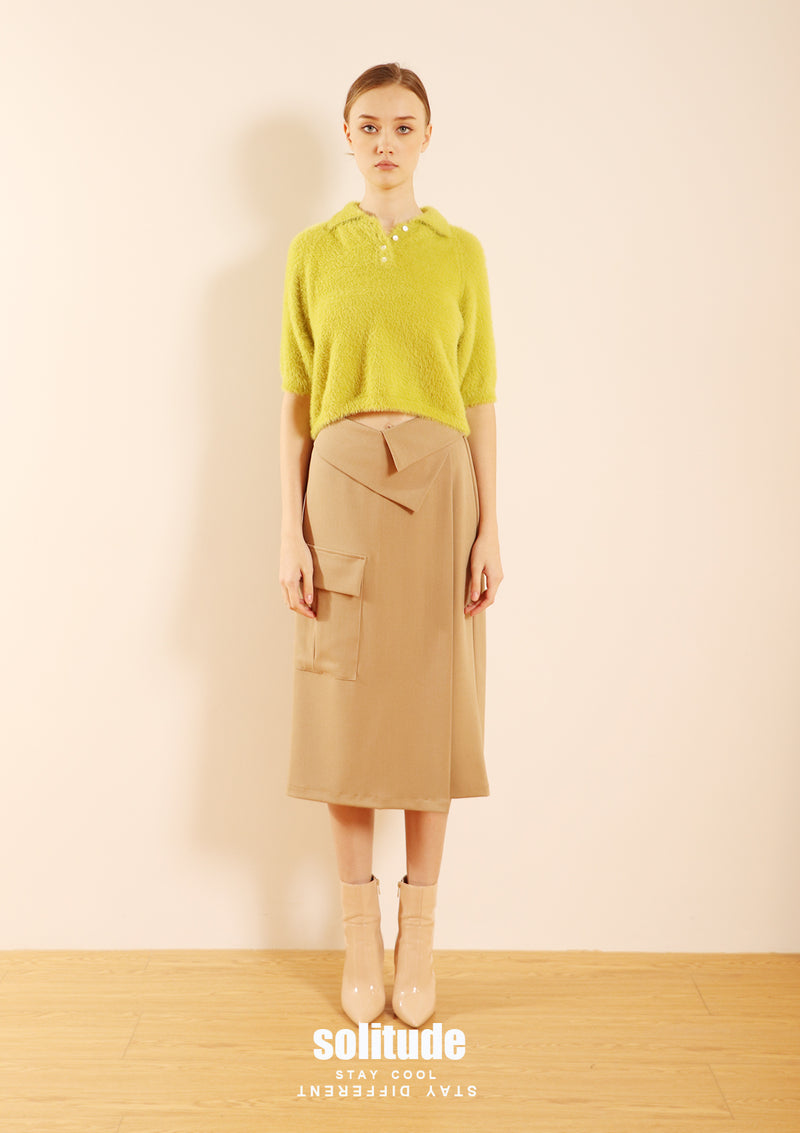 Khaki Skirt Pants