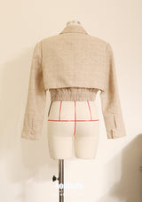 Duble Pockets Cropped Jacket