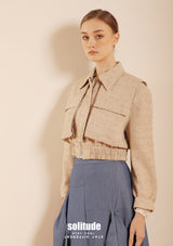 Duble Pockets Cropped Jacket