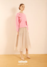 Jeans Cut Organza Skirt