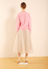 Jeans Cut Organza Skirt