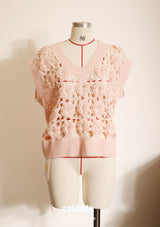 Pink Crochet Vest