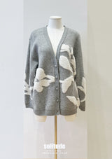 Grey Sequins Cardigan