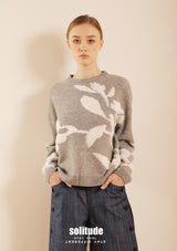 Embossed Flowers Sweater