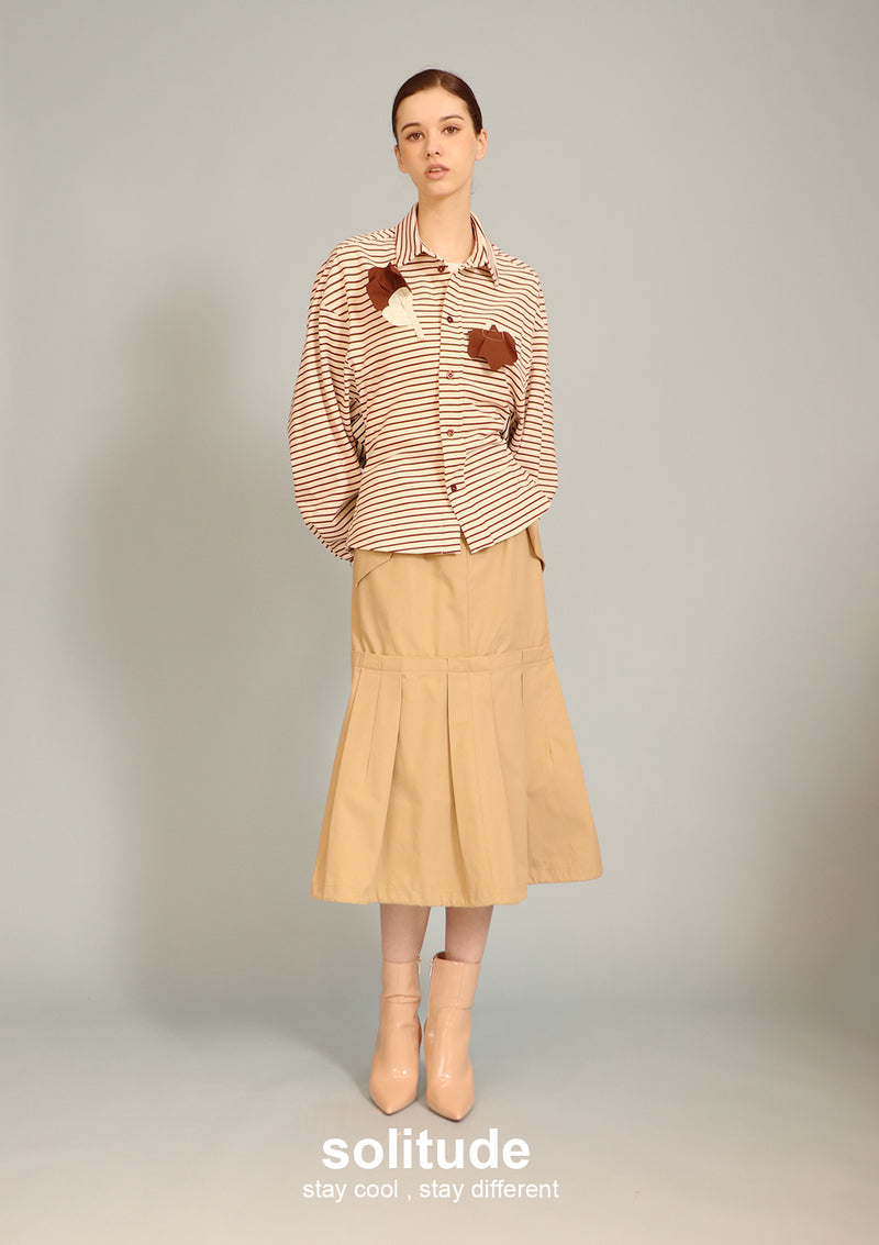 Patches Striped Shirt