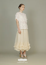 Tiered Spiral Cotton Skirt