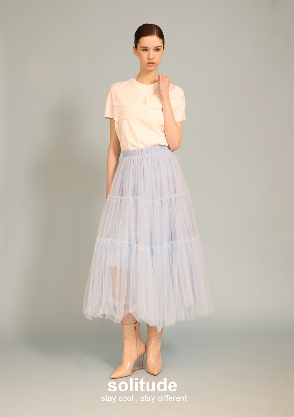 Bling Bling Sky Gauze Skirt