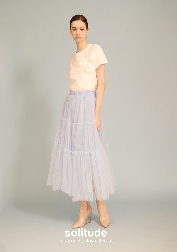 Bling Bling Sky Gauze Skirt