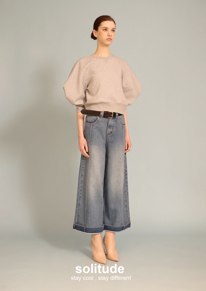 Grey 3D Cut Knitted Top