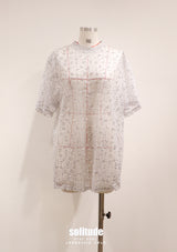 Silver Bling Bling Woven Top