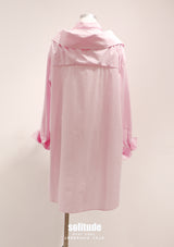 Pink Asymmetrical Layered Long Shirt