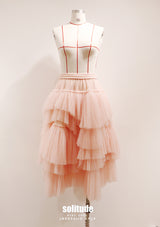 Pink Asymmetrical Tutu Skirt