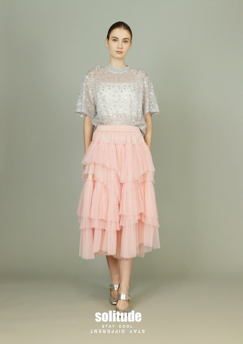 Pink Asymmetrical Tutu Skirt