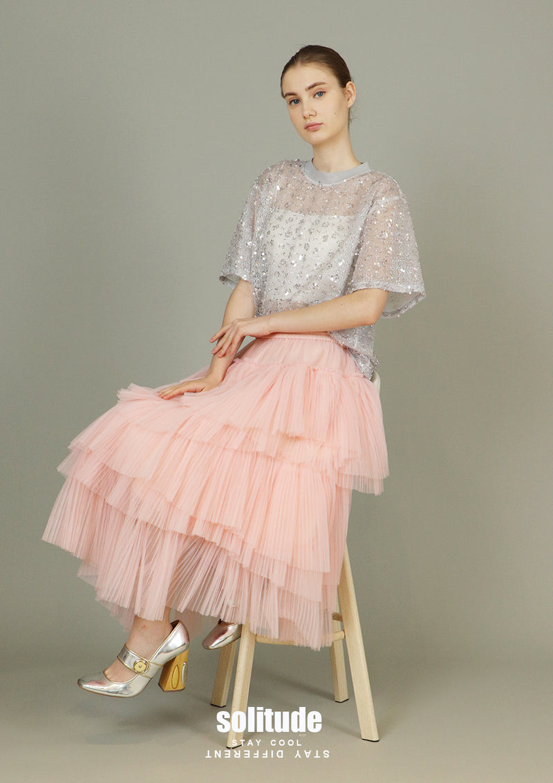 Pink Asymmetrical Tutu Skirt