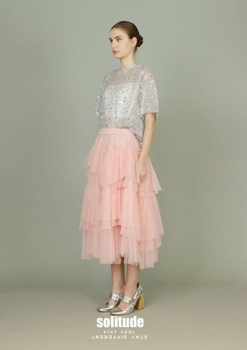 Pink Asymmetrical Tutu Skirt