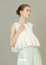 White Layered Vest Top