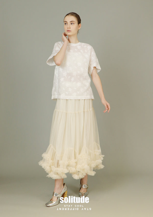 White Stylish Woven Top