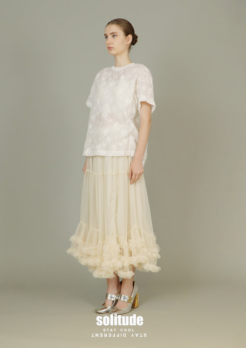 White Stylish Woven Top