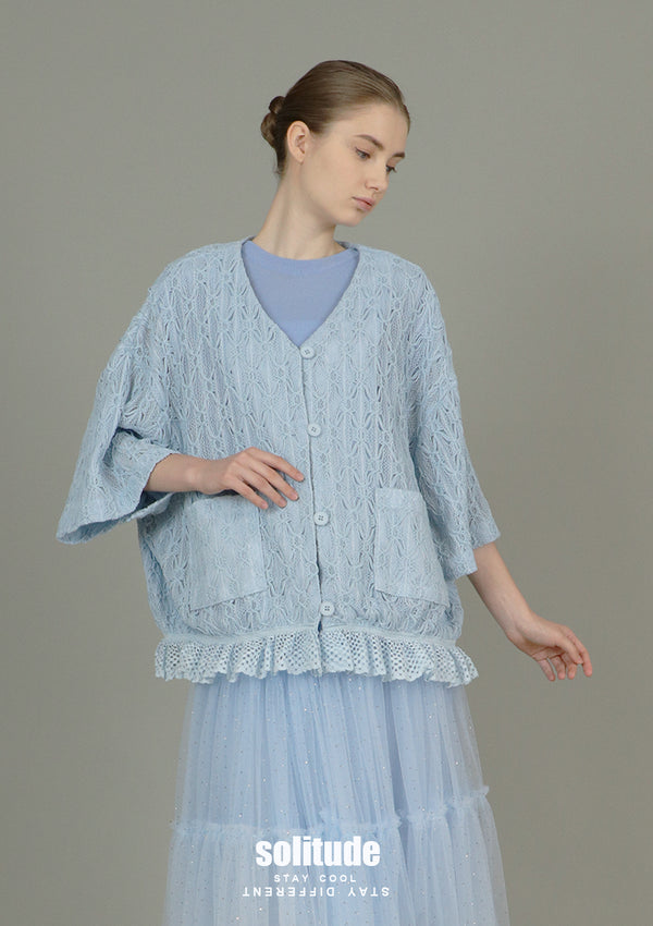 Blue Lace Fabrics Cardigan