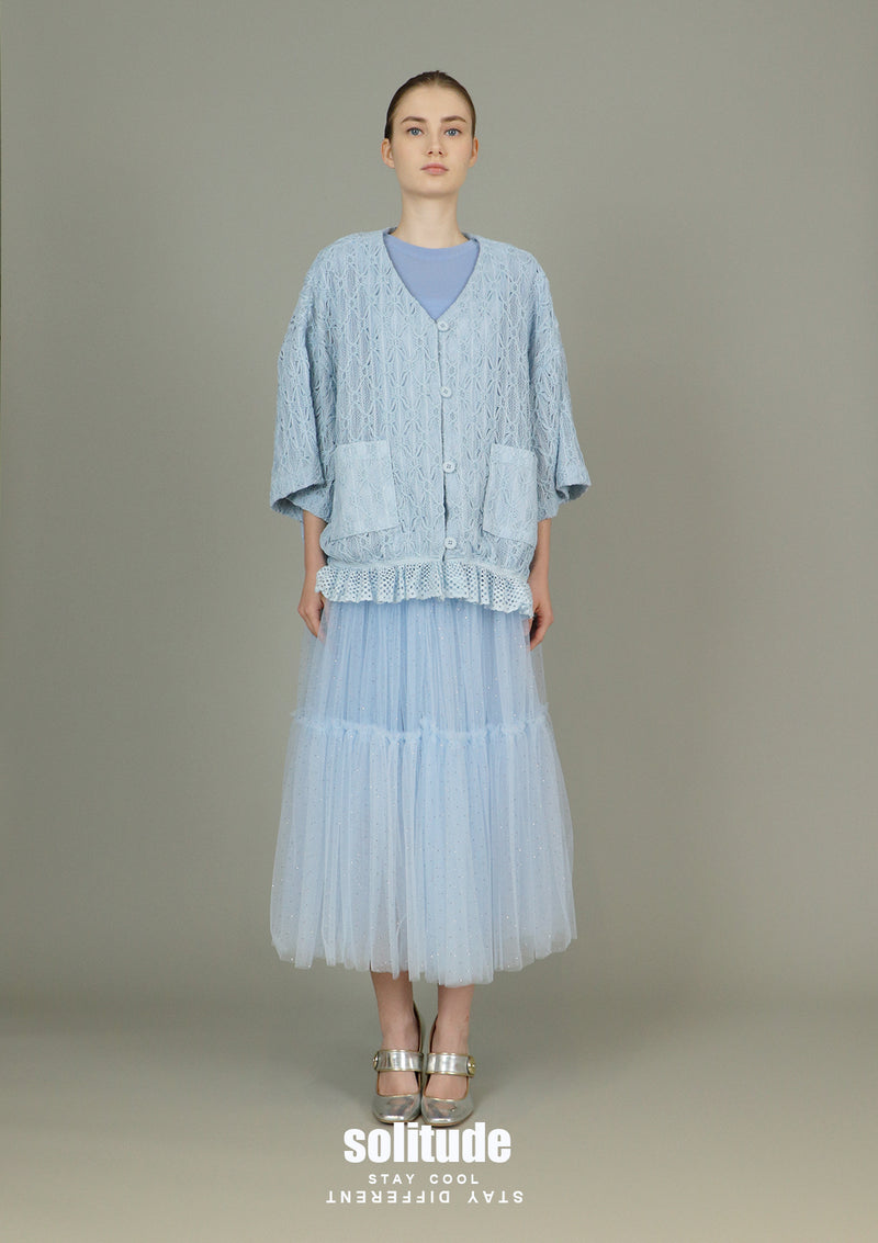 Blue Lace Fabrics Cardigan