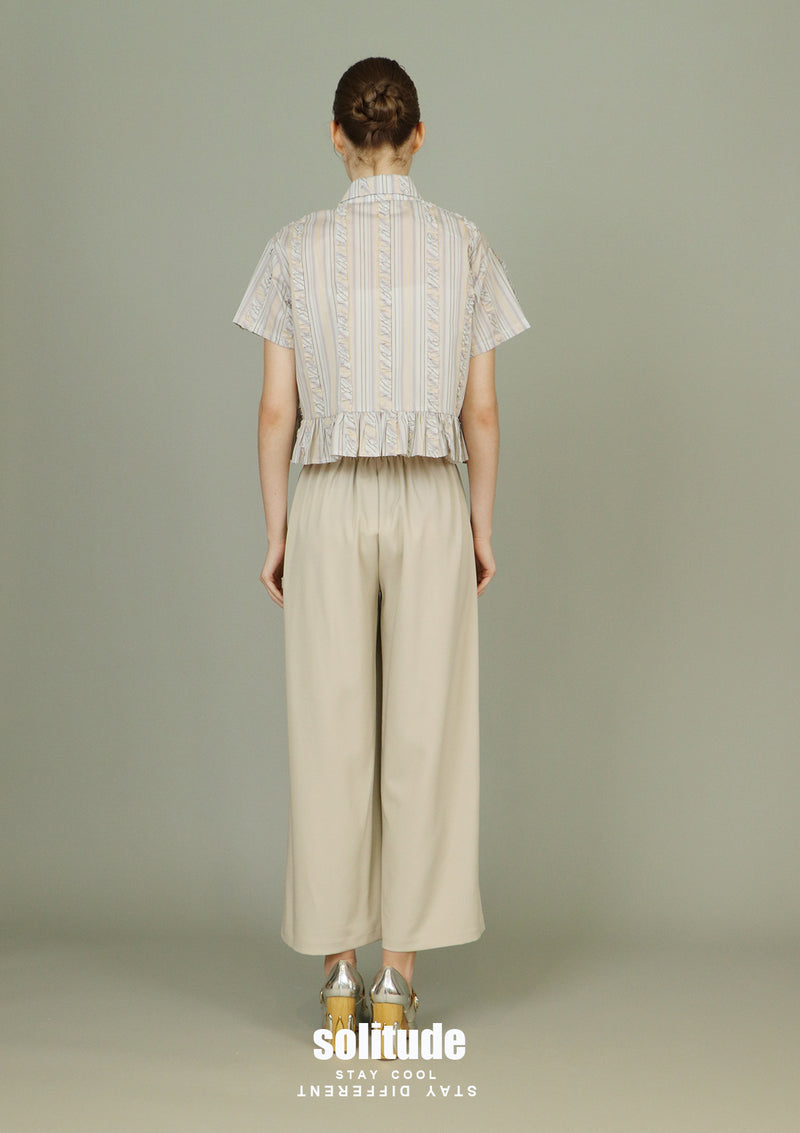 Double Pleated Wide Leg Pants