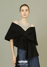 Black Big Bow Top