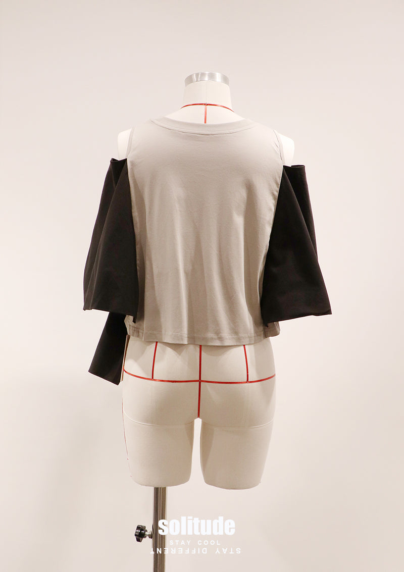 Black Big Bow Top
