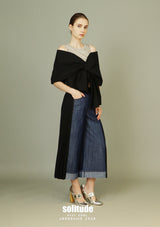 Black Big Bow Top