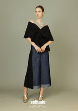 Black Big Bow Top
