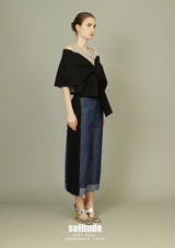 Black Big Bow Top