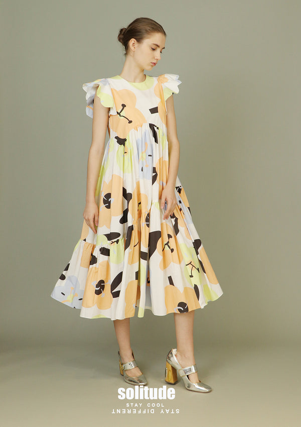 Colour Painted Cotton Dress