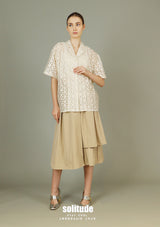 Beige Men Shirt Like Woven Top