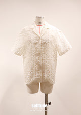 Beige Men Shirt Like Woven Top