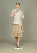 Beige Men Shirt Like Woven Top