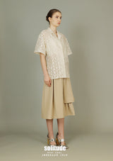 Beige Men Shirt Like Woven Top