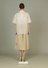 Beige Men Shirt Like Woven Top