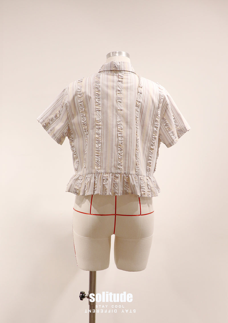 Gathers Trimmed Woven Shirt