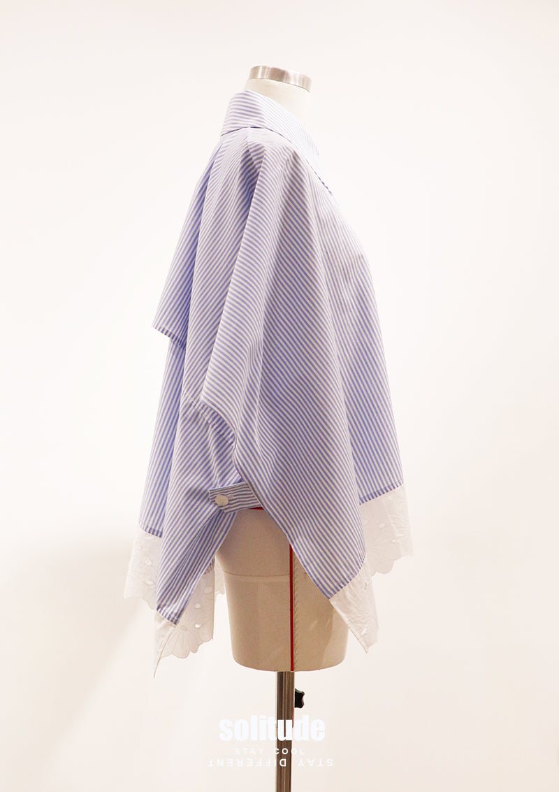 Striped Cape-Shirt