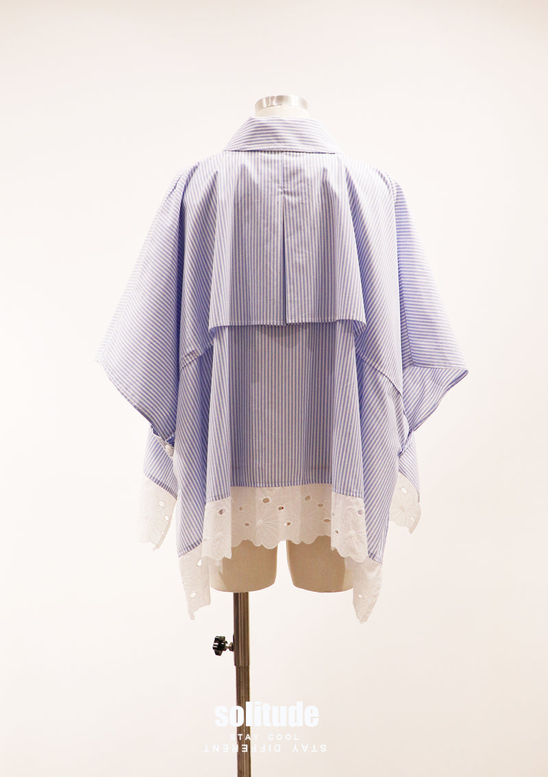 Striped Cape-Shirt