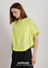 Lime Sleeveless Woven Shirt