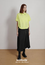 Lime Sleeveless Woven Shirt