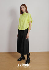 Lime Sleeveless Woven Shirt