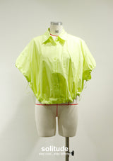 Lime Sleeveless Woven Shirt