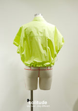 Lime Sleeveless Woven Shirt