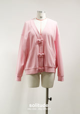 Pink Knitted Cardigan