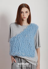 Charcoal Ruffles Trimes Tee