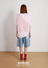 Pink Ruffles Trimes Tee