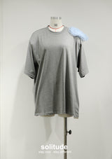 Charcoal Shoulder Trimes Tee