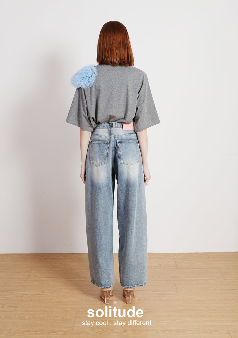 Charcoal Shoulder Trimes Tee