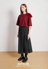 Claret Shoulder Trimes Tee